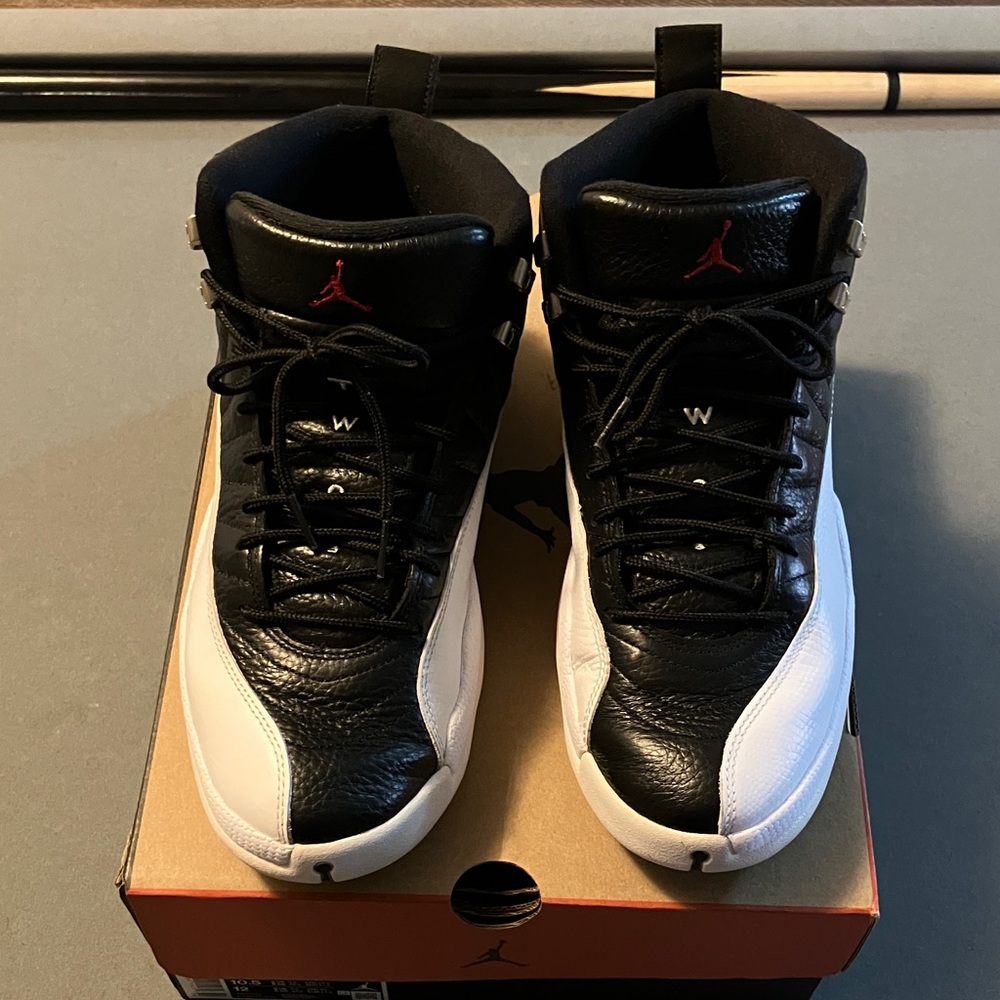 Jordan Men's Black and White High-Top Sneakers